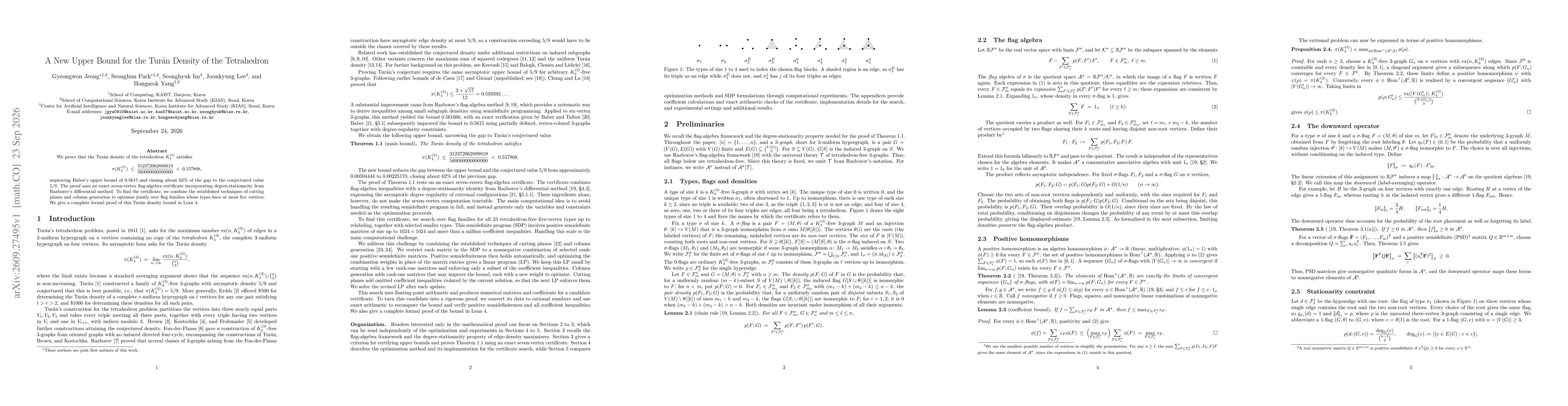Thumbnail for A New Upper Bound for the Turán Density of the Tetrahedron