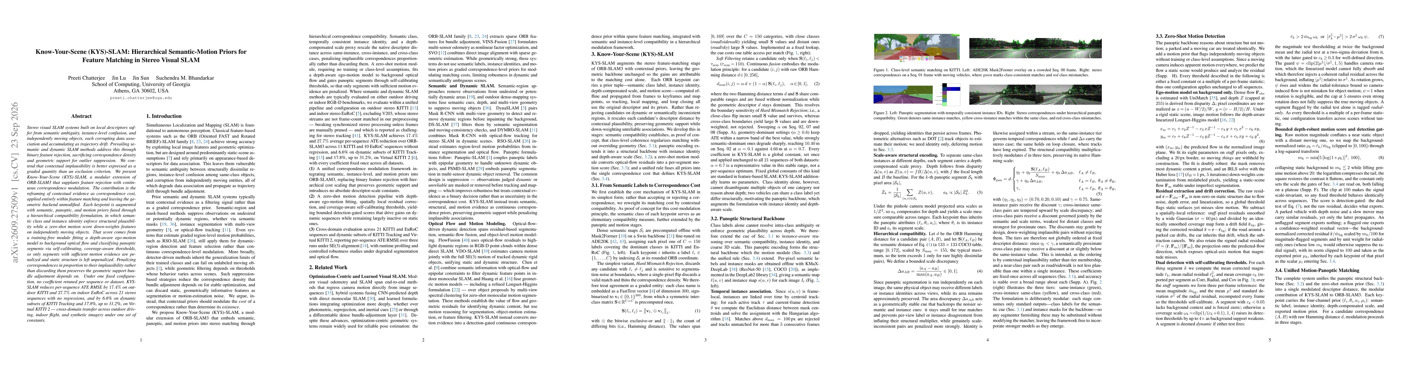 Thumbnail for Know-Your-Scene (KYS)-SLAM: Hierarchical Semantic-Motion Priors for Feature Matching in Stereo Visual SLAM