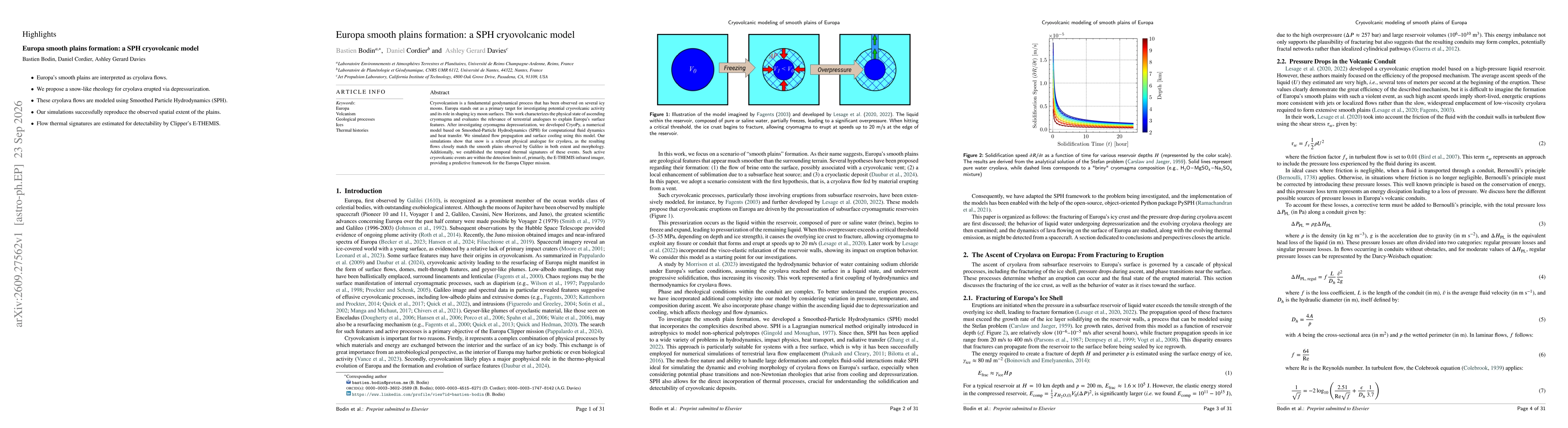 Thumbnail for Europa smooth plains formation: a SPH cryovolcanic model