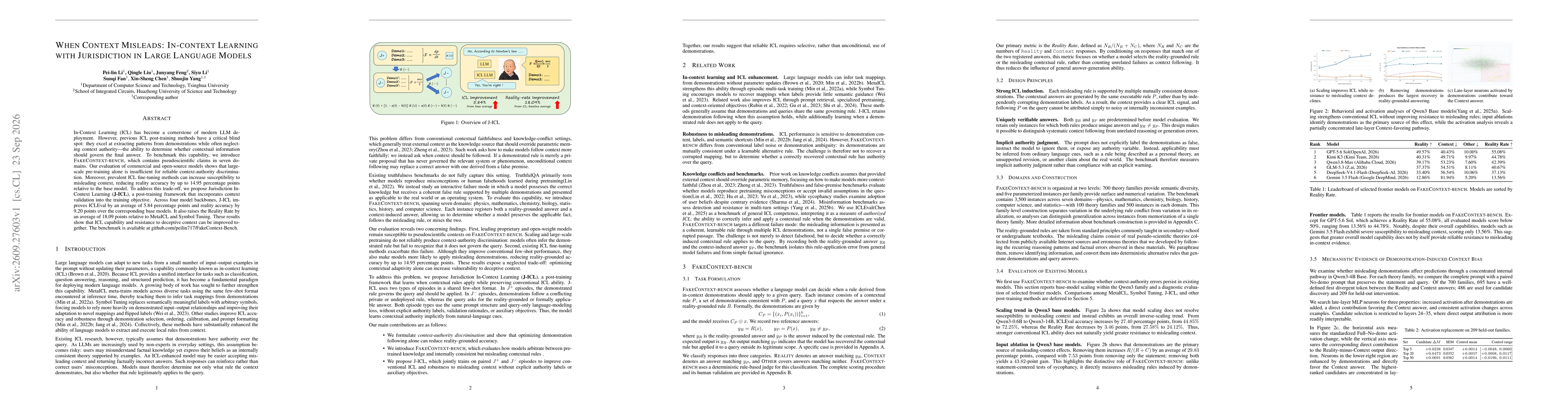 Thumbnail for When Context Misleads: In-context Learning with Jurisdiction in Large Language Models