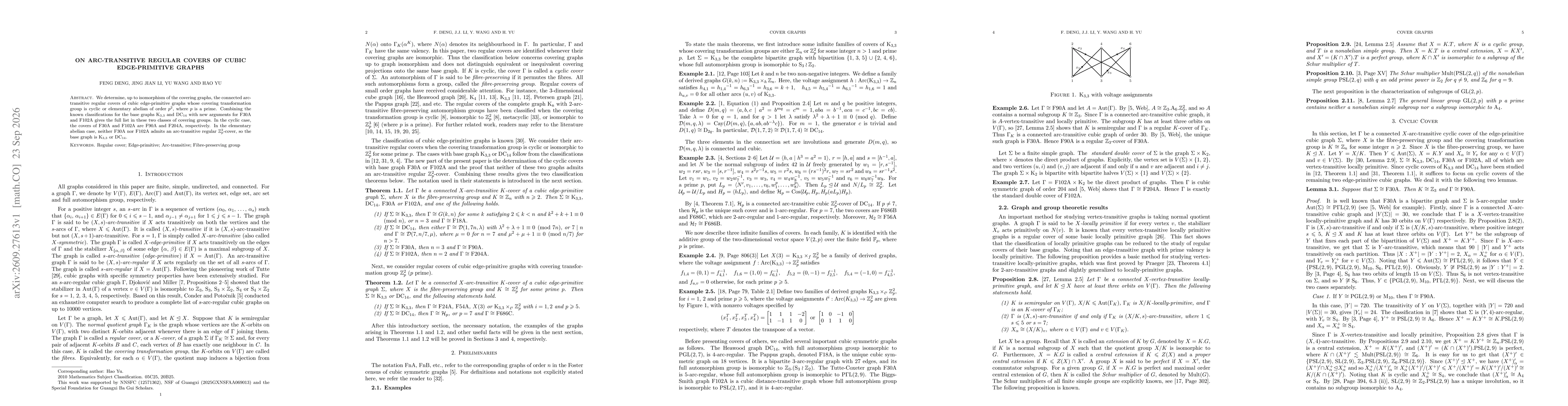 Thumbnail for On Arc-Transitive Regular Covers of Cubic Edge-Primitive Graphs