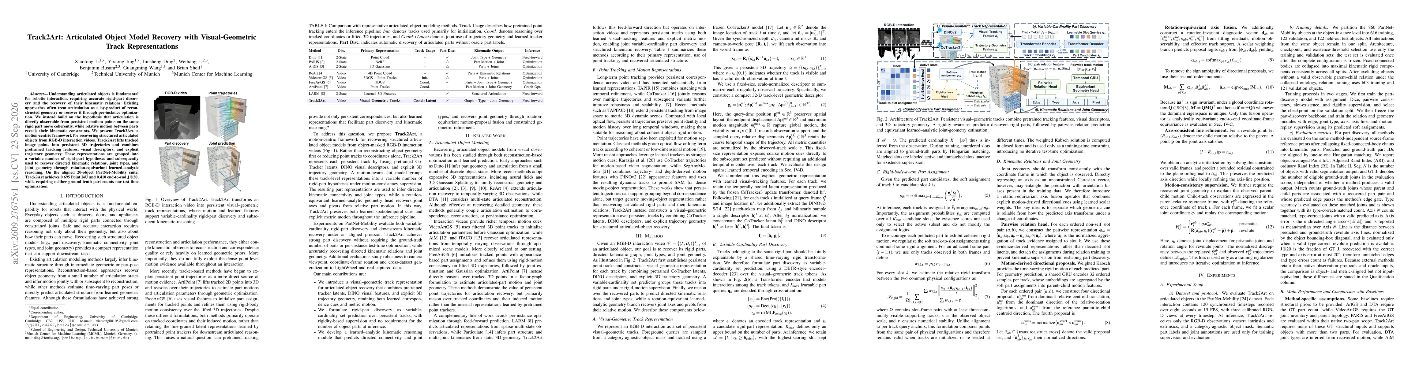 Thumbnail for Track2Art: Motion-Centric Articulated Object Model Recovery from 2D Point Trackers