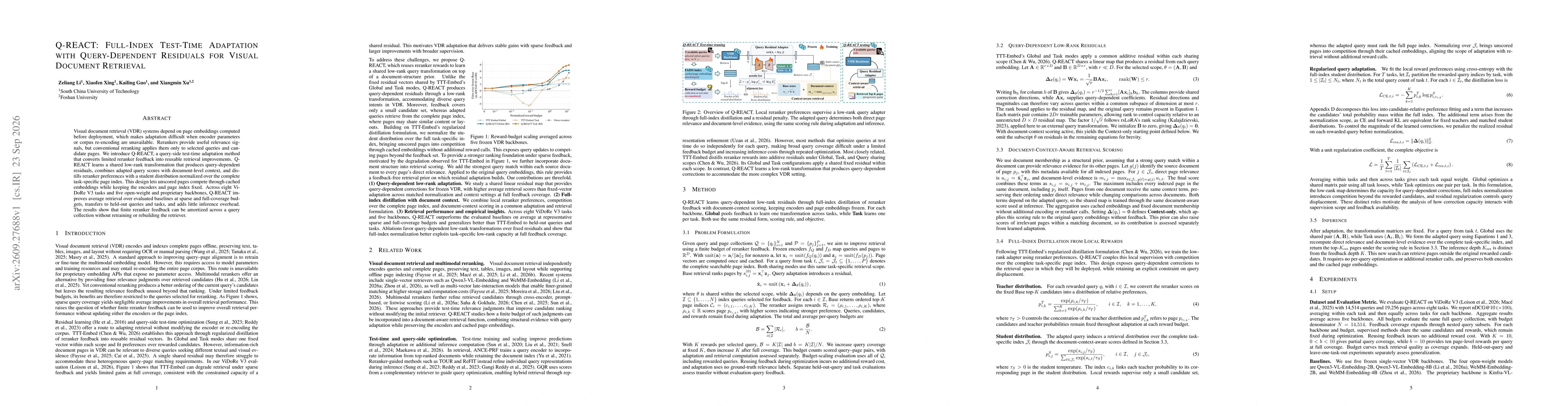Thumbnail for Test-Time Adaptation with Query-Dependent Residuals for Visual Document Retrieval