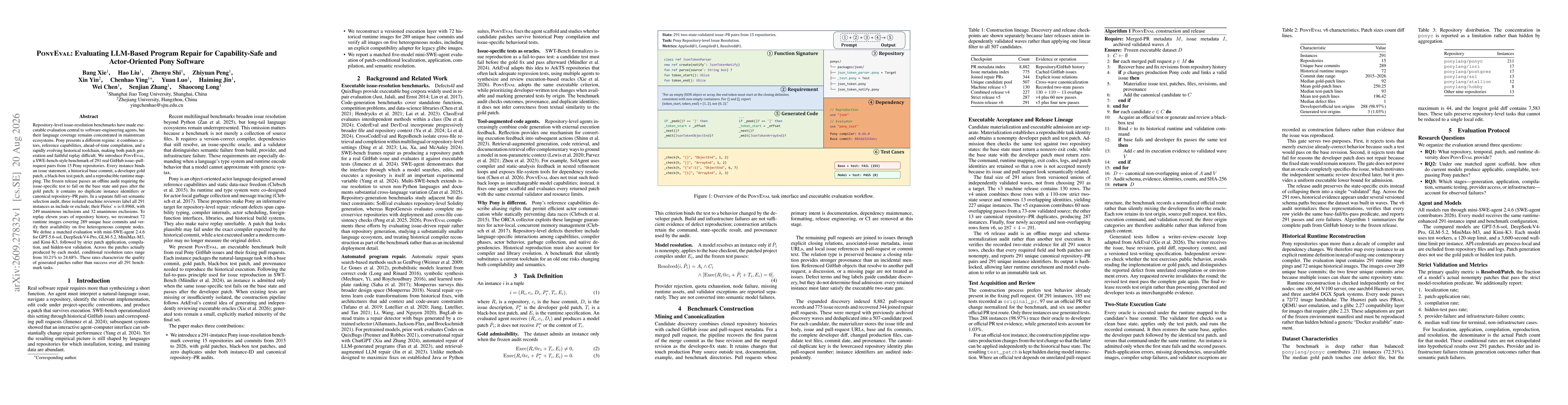 Thumbnail for PonyEval: Evaluating LLM-Based Program Repair for Capability-Safe and Actor-Oriented Pony Software