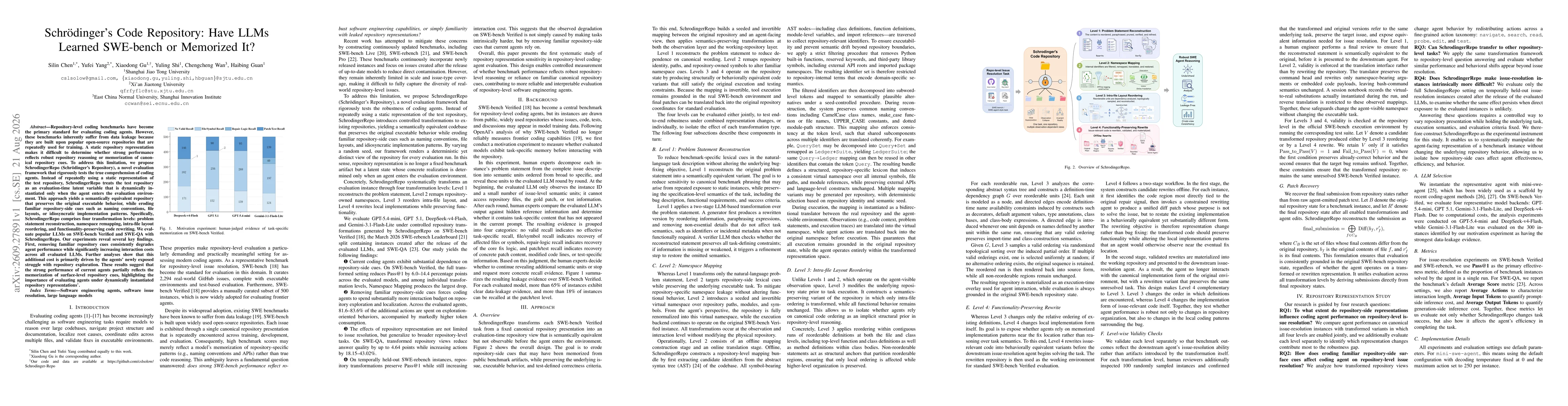 Thumbnail for Schrödinger's Code Repository: Have LLMs Learned SWE-bench or Memorized It?