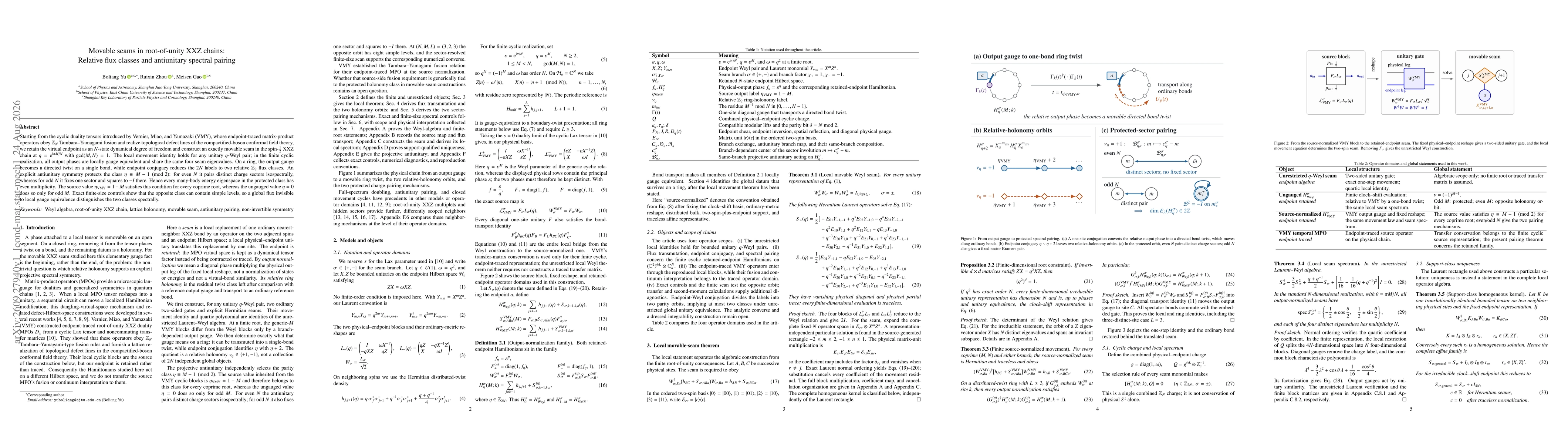 Thumbnail for Movable seams in root-of-unity XXZ chains: Relative flux classes and antiunitary spectral pairing