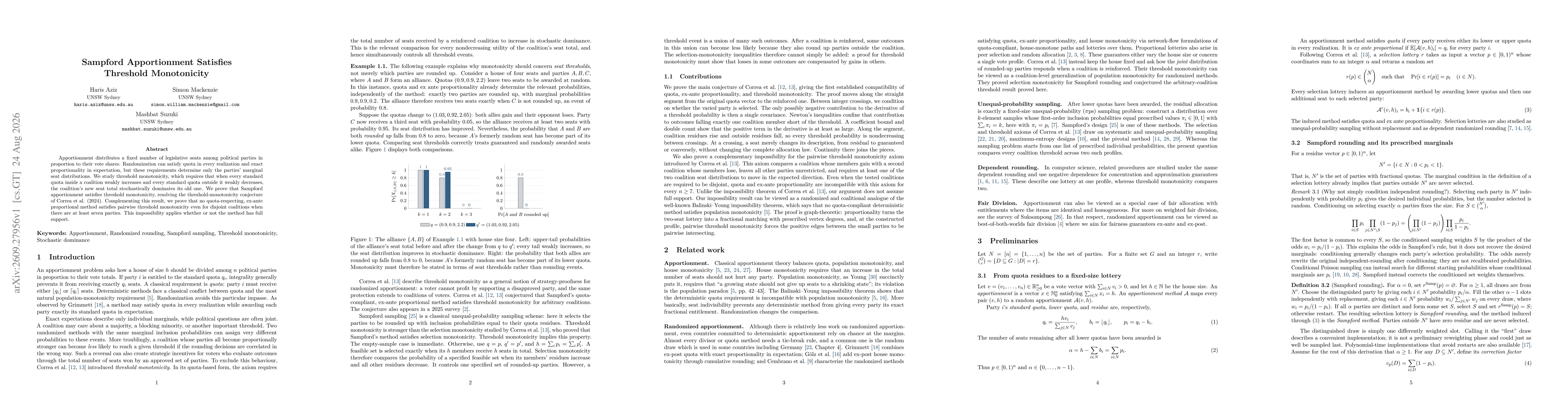 Thumbnail for Sampford Apportionment Satisfies Threshold Monotonicity