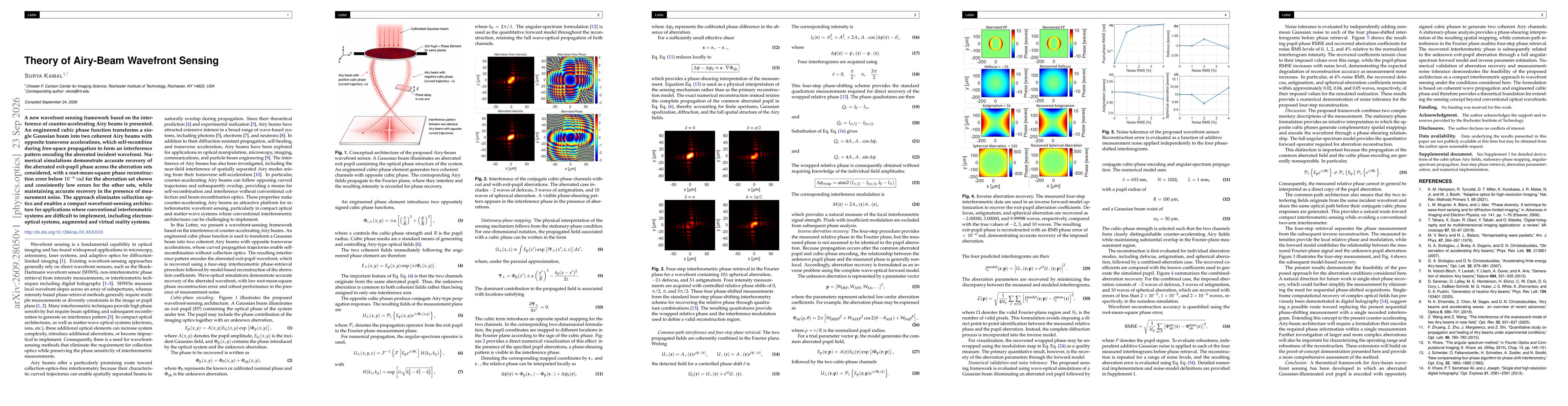 Thumbnail for Theory of Airy-Beam Wavefront Sensing