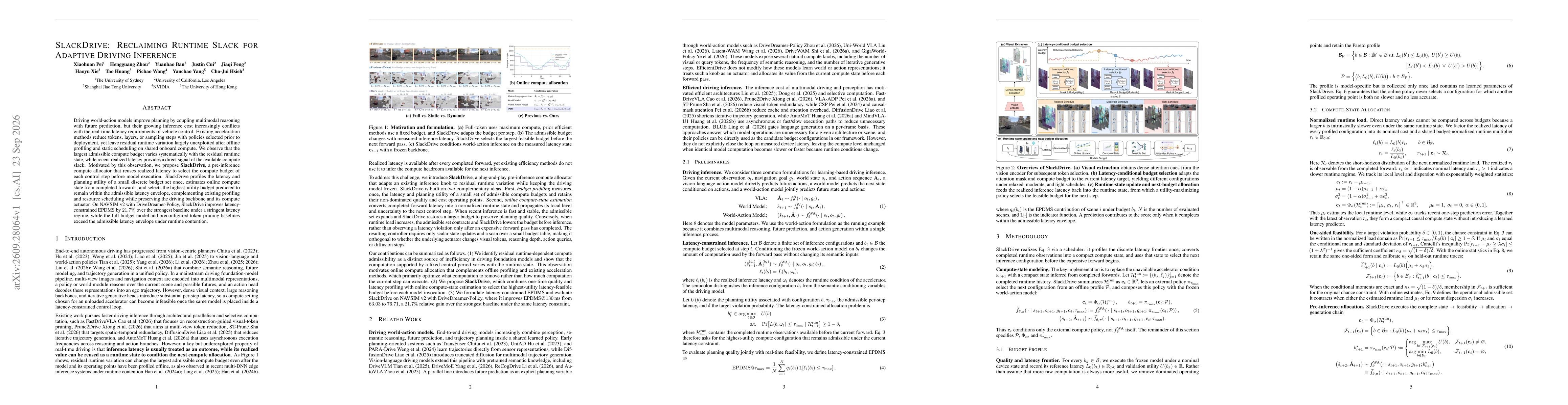 Thumbnail for SlackDrive: Reclaiming Runtime Slack for Adaptive Driving Inference