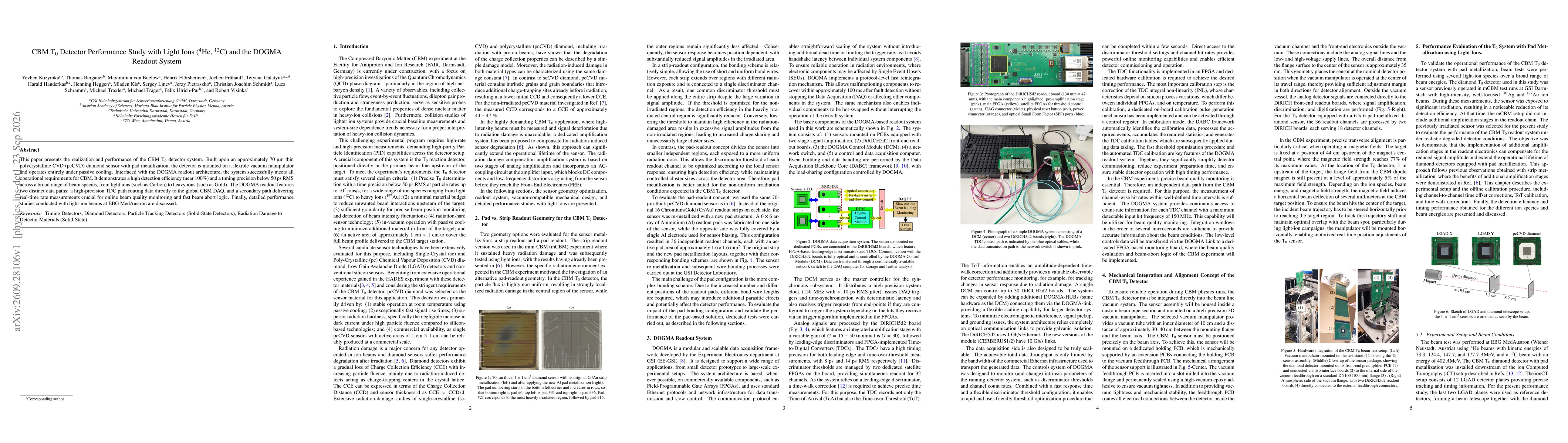 Thumbnail for CBM T0 Detector Performance Study with Light Ions (4He, 12C) and the DOGMA Readout System