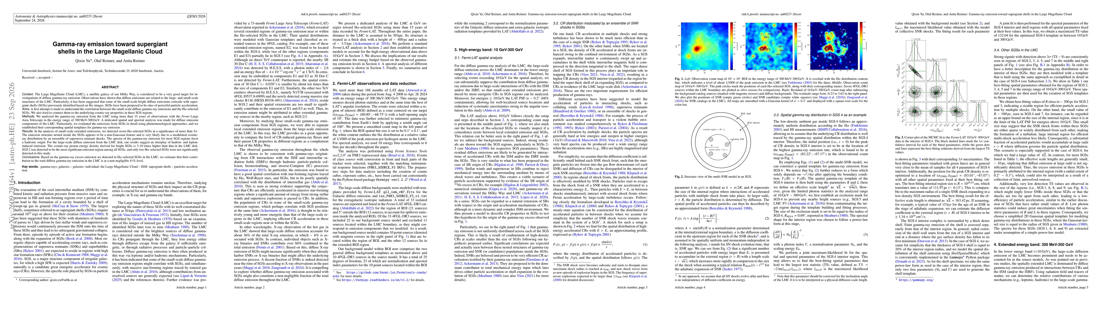 Thumbnail for Gamma-ray emission toward supergiant shells in the Large Magellanic Cloud