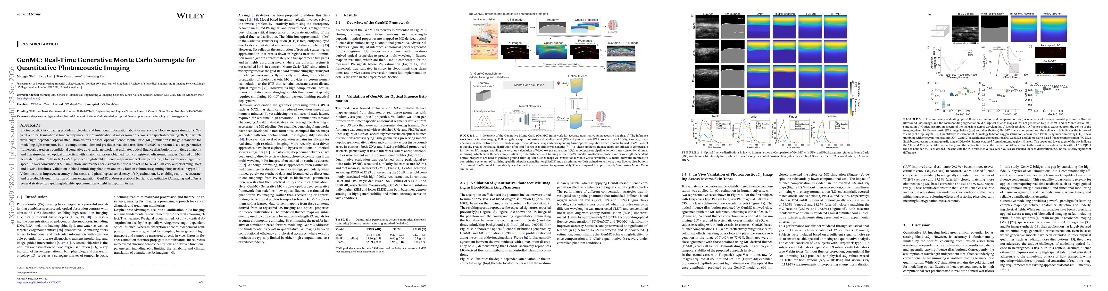 Thumbnail for GenMC: Real-Time Generative Monte Carlo Surrogate for Quantitative Photoacoustic Imaging