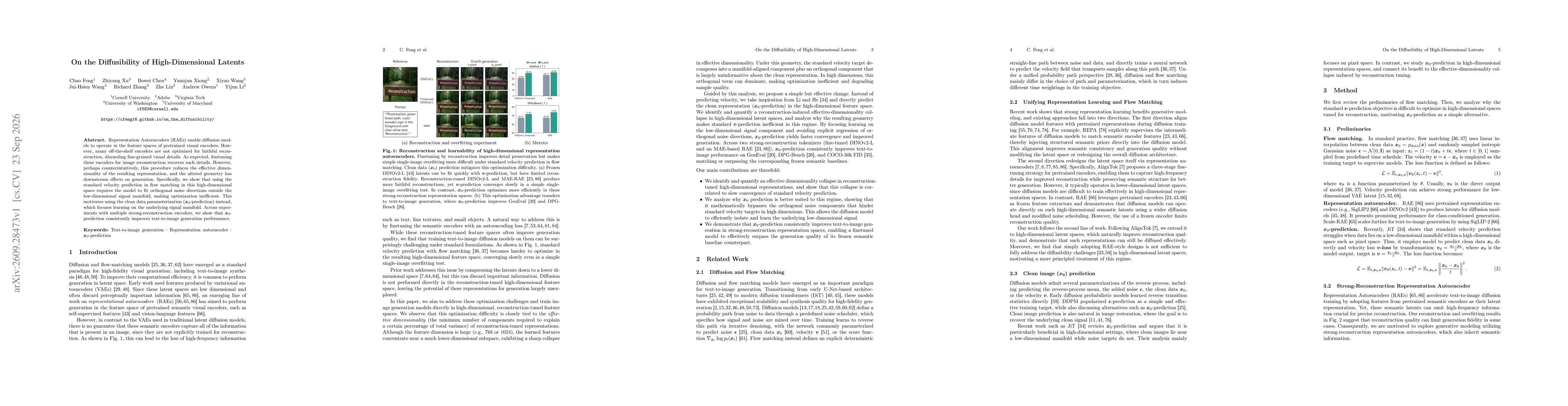 Thumbnail for On the Diffusibility of High-Dimensional Latents