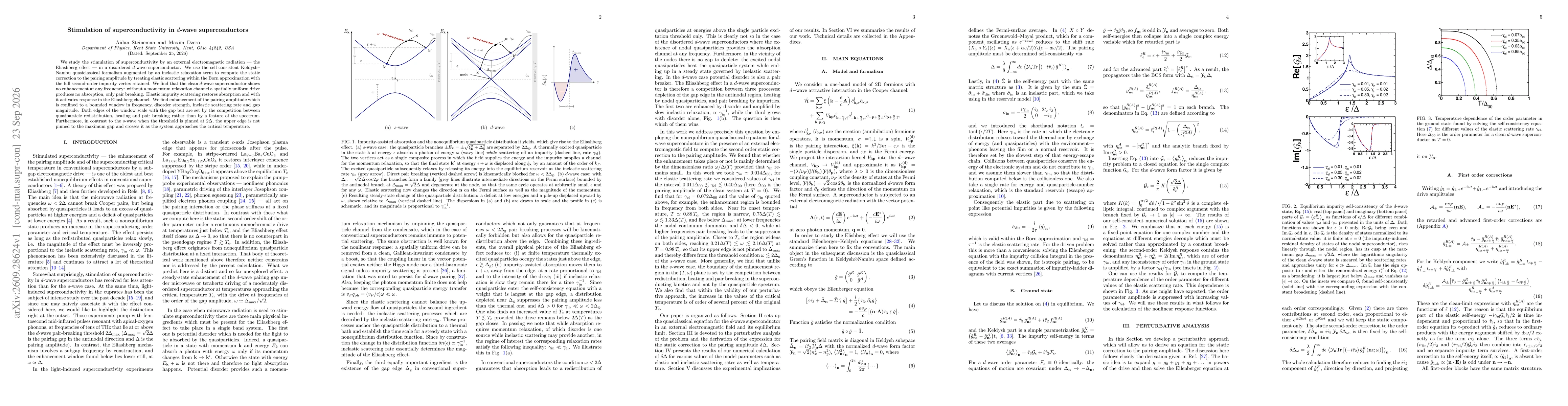 Thumbnail for Stimulation of superconductivity in $d$-wave superconductors