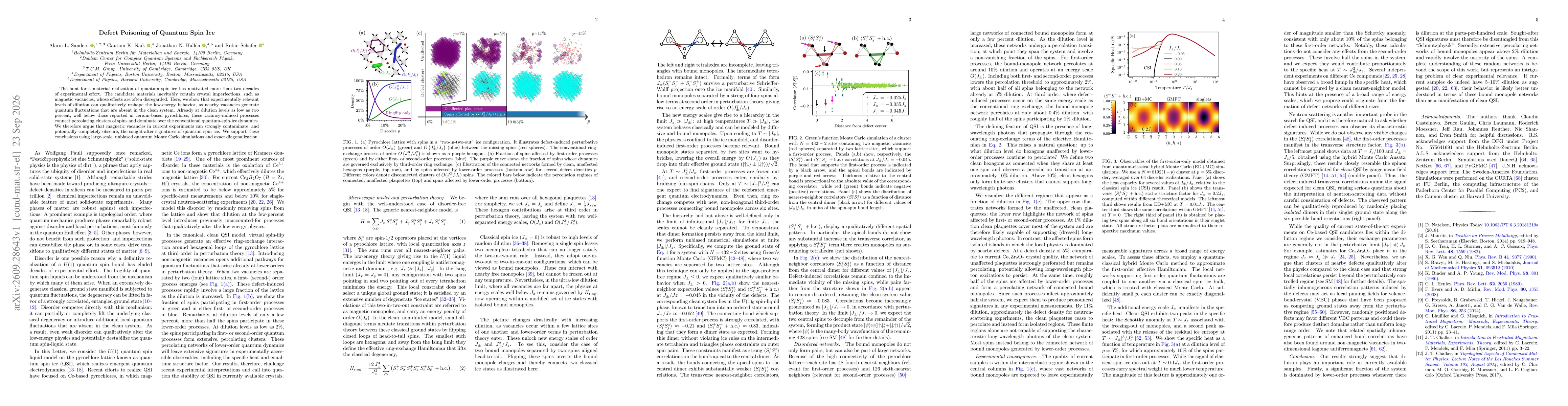 Thumbnail for Defect Poisoning of Quantum Spin Ice