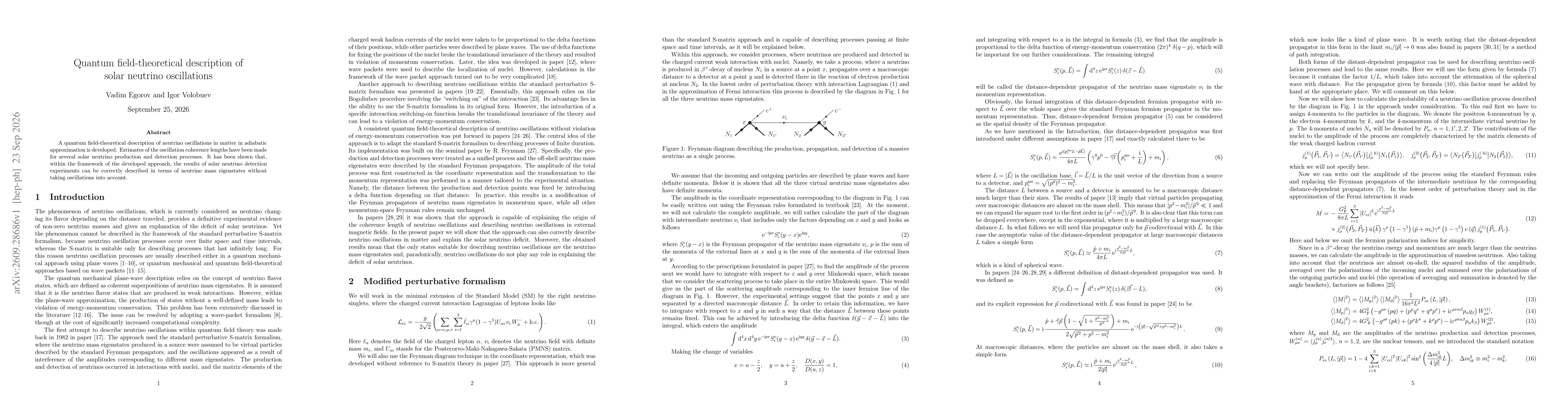 Thumbnail for Quantum field-theoretical description of solar neutrino oscillations