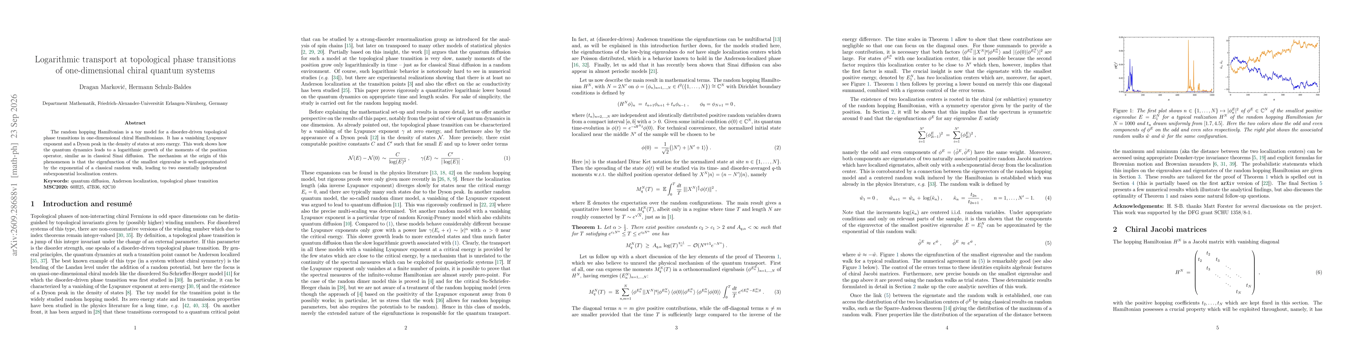 Thumbnail for Logarithmic transport at topological phase transitions of one-dimensional chiral quantum systems