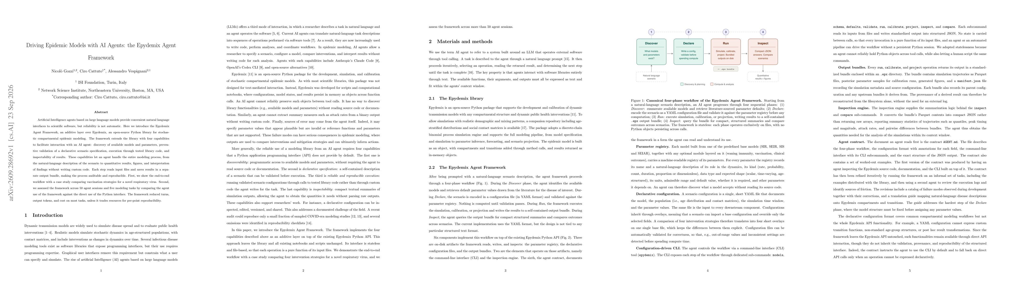 Thumbnail for Driving Epidemic Models with AI Agents: the Epydemix Agent Framework