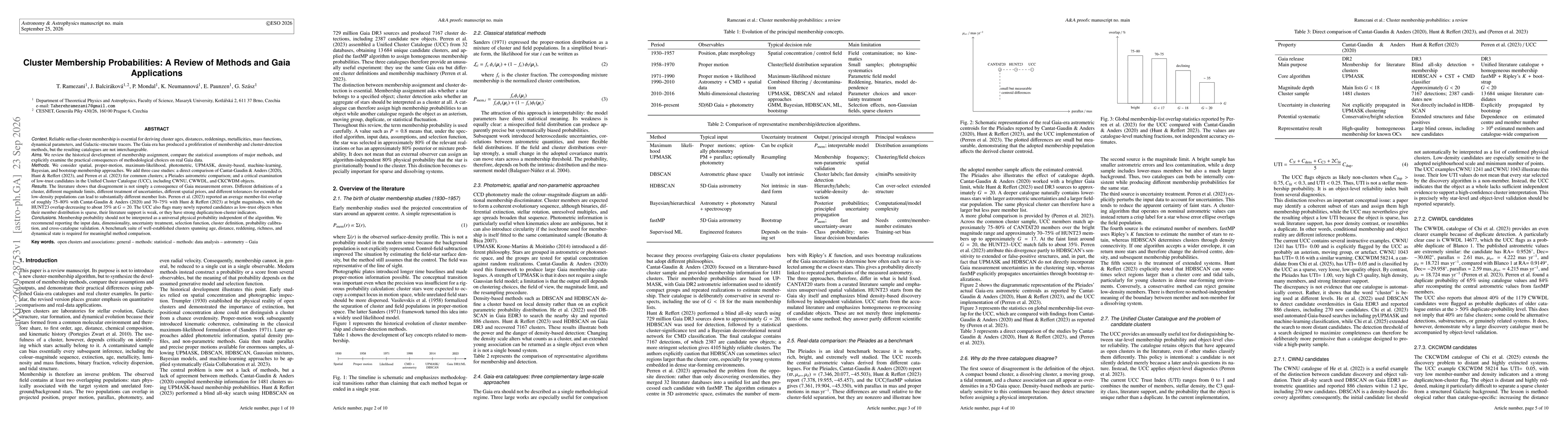 Thumbnail for Cluster Membership Probabilities: A Review of Methods and Gaia Applications