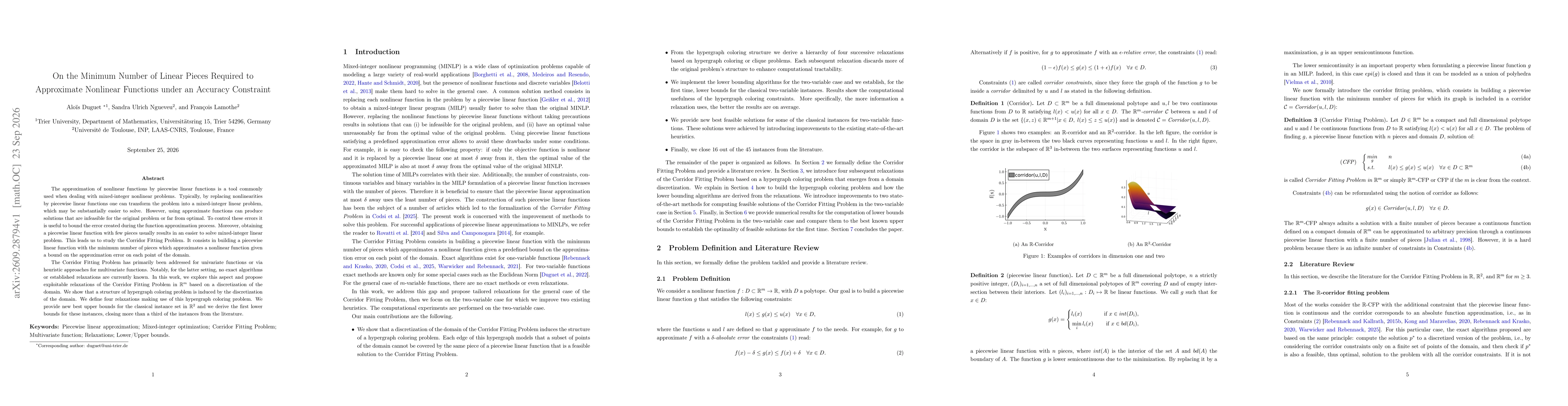 Thumbnail for On the Minimum Number of Linear Pieces Required to Approximate Nonlinear Functions under an Accuracy Constraint
