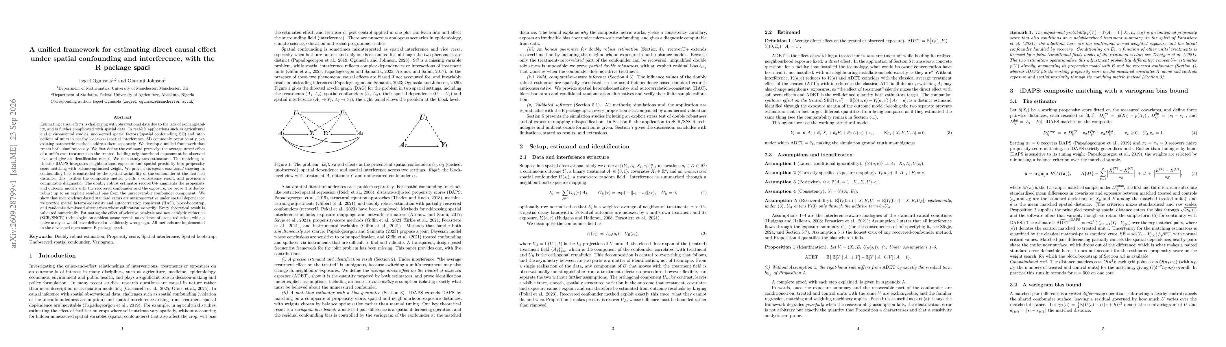 Thumbnail for A unified framework for estimating direct causal effect under spatial confounding and interference, with the R package spaci