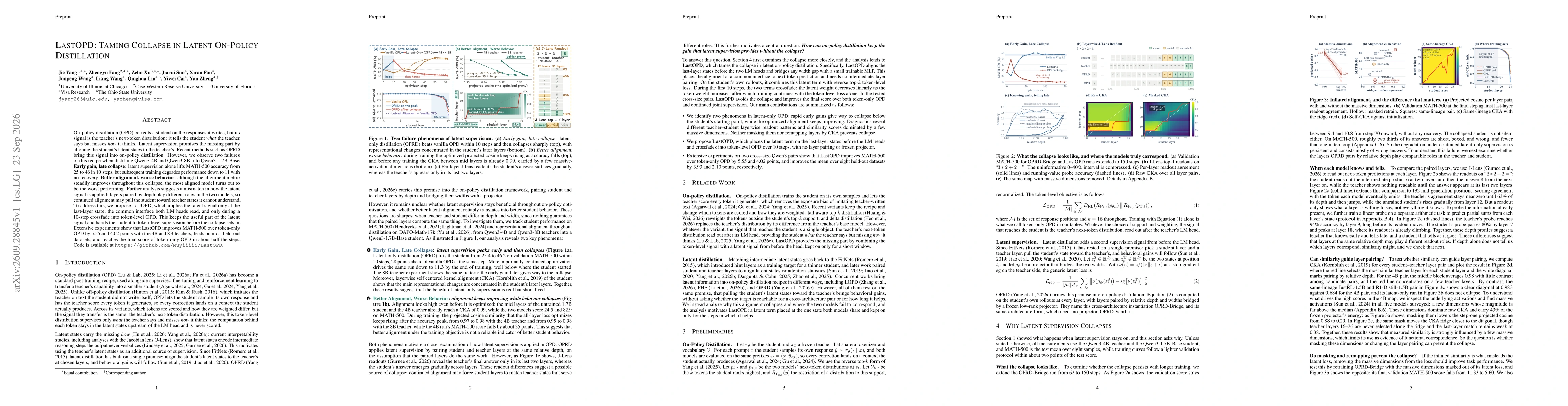 Thumbnail for LastOPD: Taming Collapse in Latent On-Policy Distillation