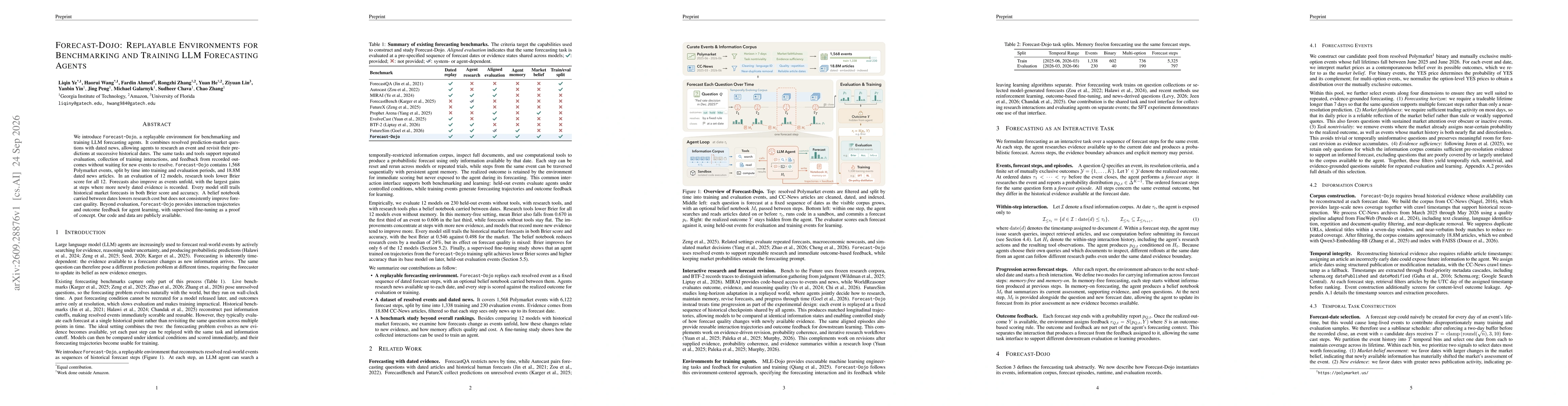 Thumbnail for Forecast-Dojo: Replayable Environments for Benchmarking and Training LLM Forecasting Agents