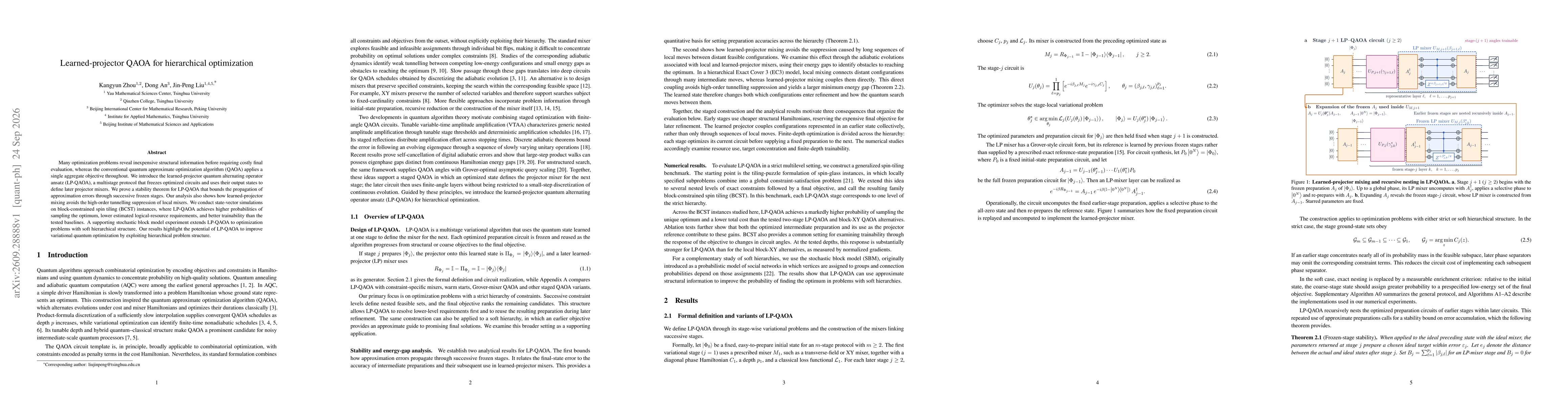 Thumbnail for Learned-projector QAOA for hierarchical optimization