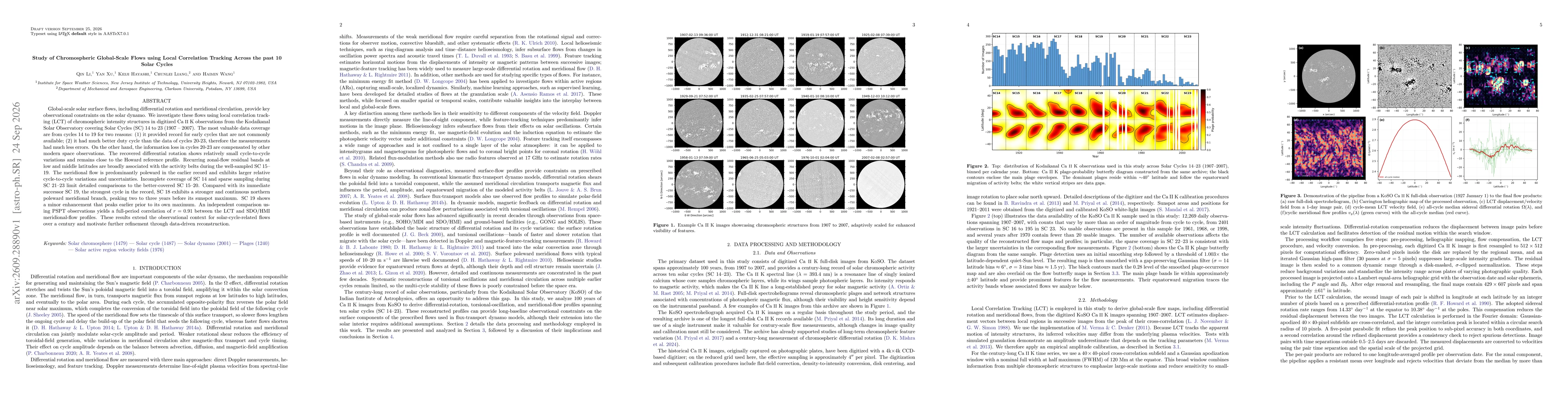 Thumbnail for Study of Chromospheric Global-Scale Flows using Local Correlation Tracking Across the past 10 Solar Cycles