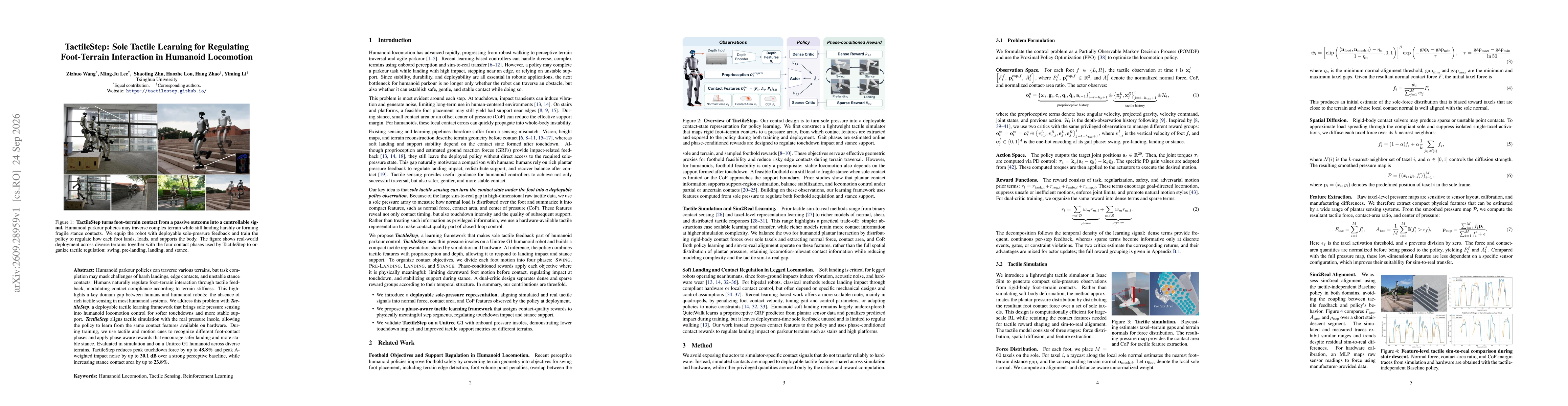 Thumbnail for TactileStep: Sole Tactile Learning for Regulating Foot-Terrain Interaction in Humanoid Locomotion