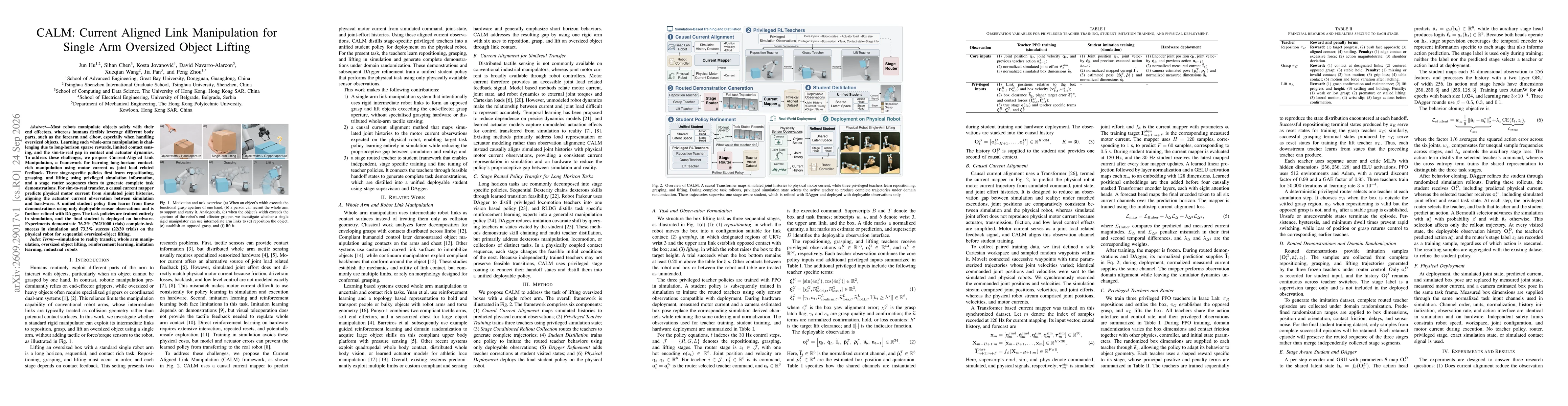 Thumbnail for CALM: Current Aligned Link Manipulation for Single Arm Oversized Object Lifting