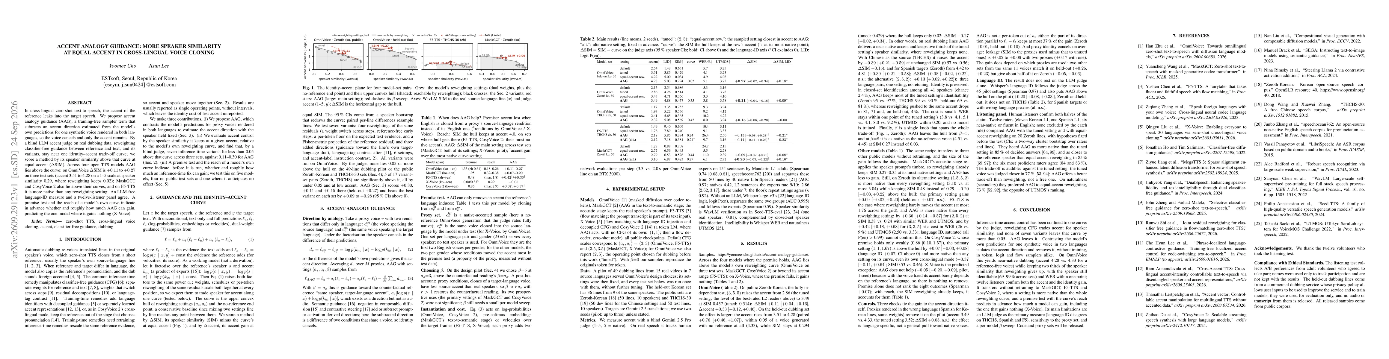 Thumbnail for Accent Analogy Guidance: More Speaker Similarity at Equal Accent in Cross-Lingual Voice Cloning