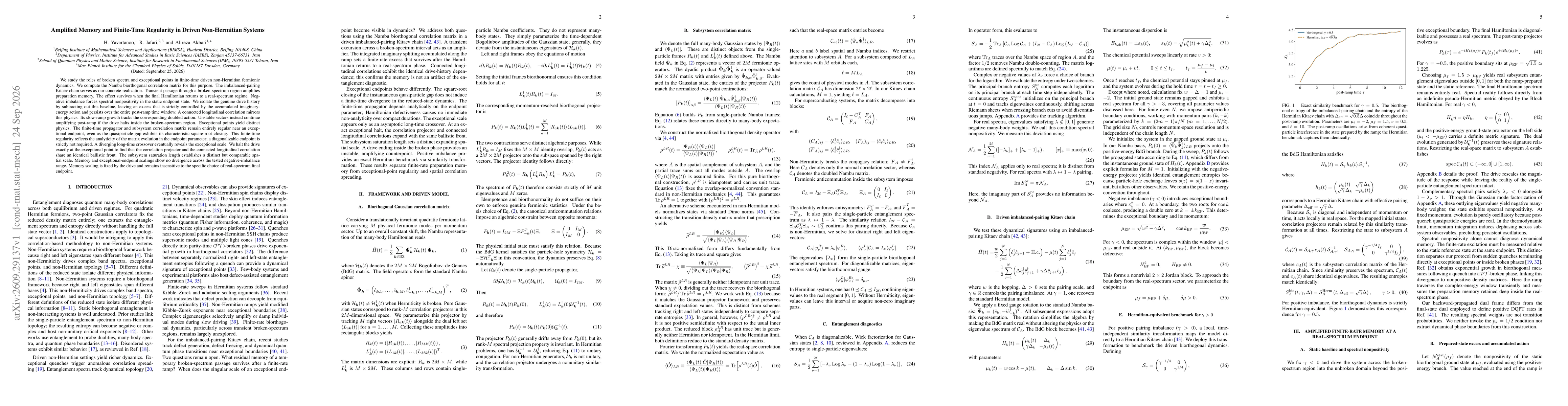 Thumbnail for Amplified Memory and Finite-Time Regularity in Driven Non-Hermitian Systems