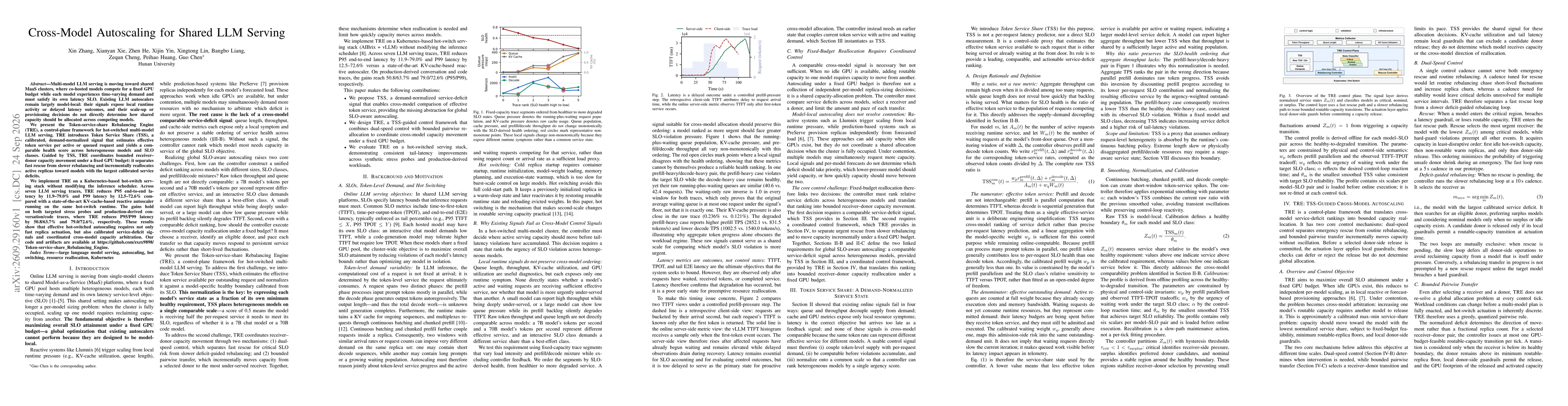 Thumbnail for Cross-Model Autoscaling for Shared LLM Serving