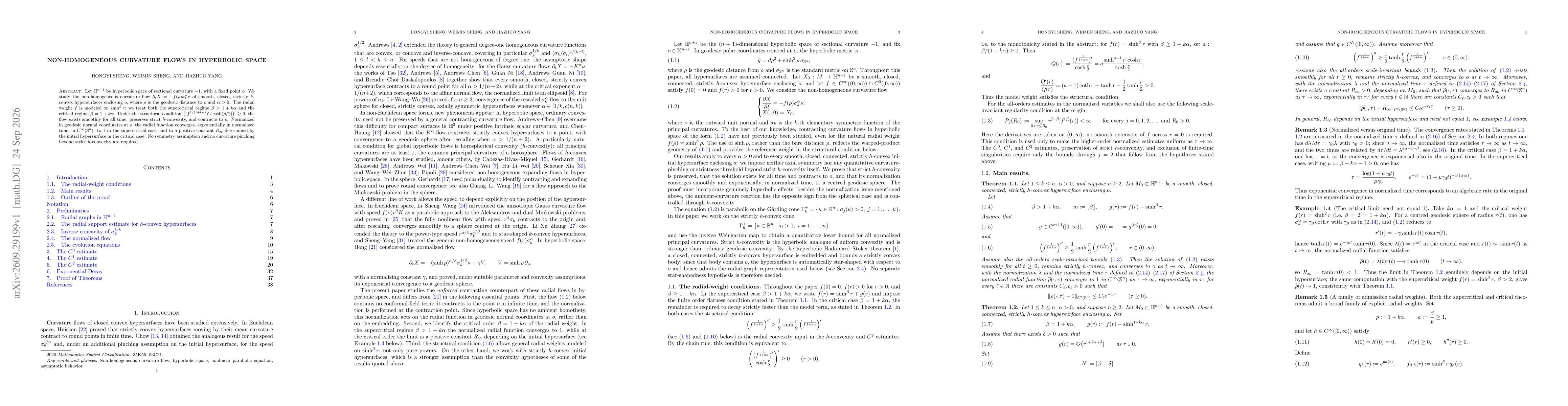 Thumbnail for Non-homogeneous curvature flows in hyperbolic space