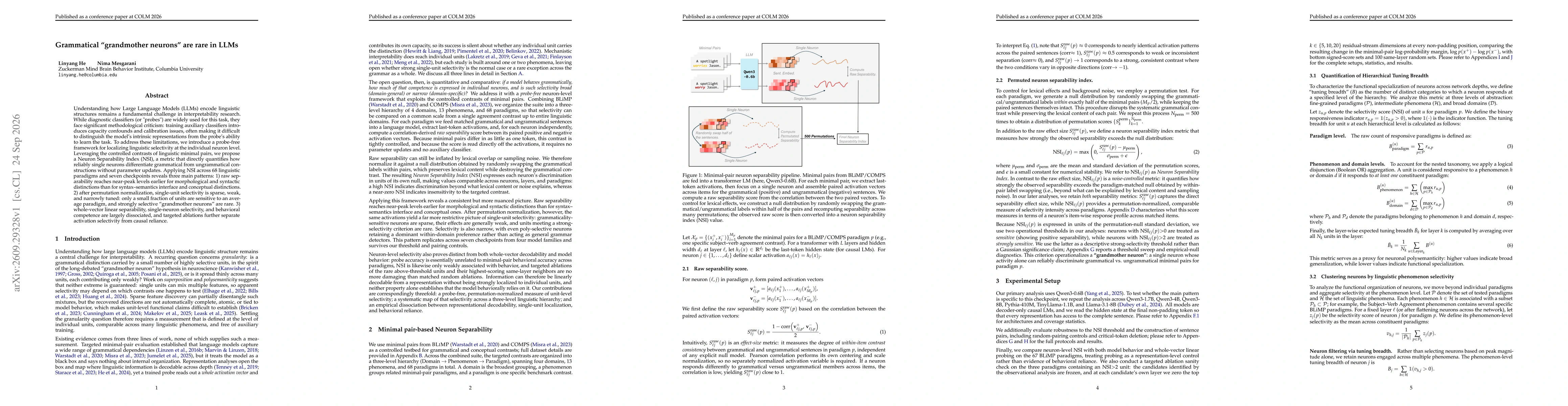 Thumbnail for Grammatical "grandmother neurons" are rare in LLMs