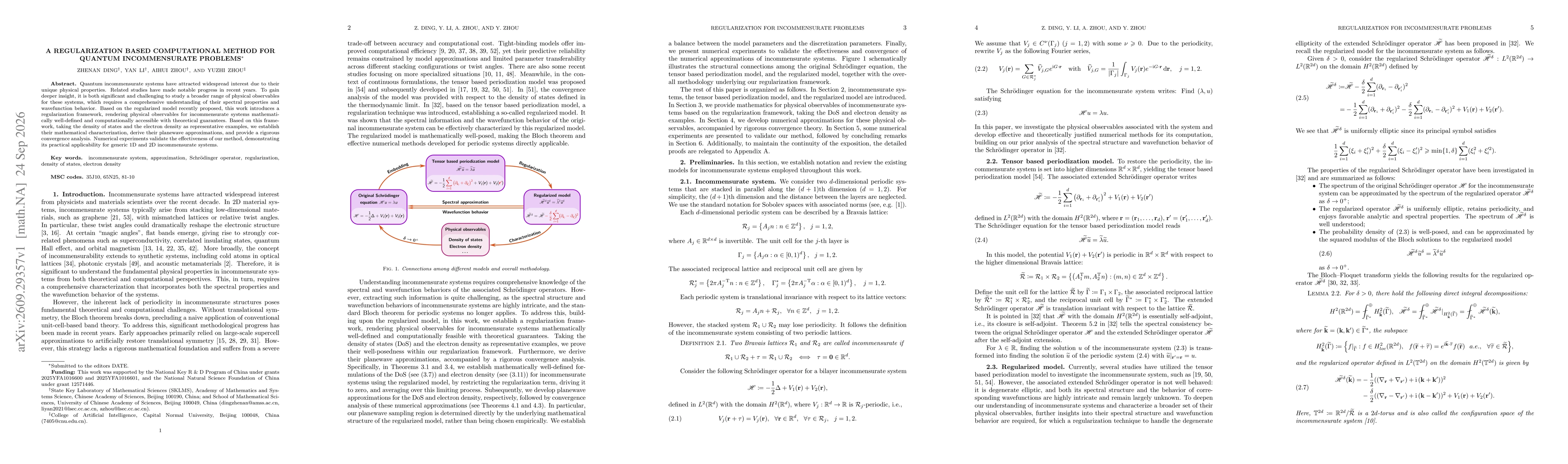 Thumbnail for A Regularization Based Computational Method for Quantum Incommensurate Problems