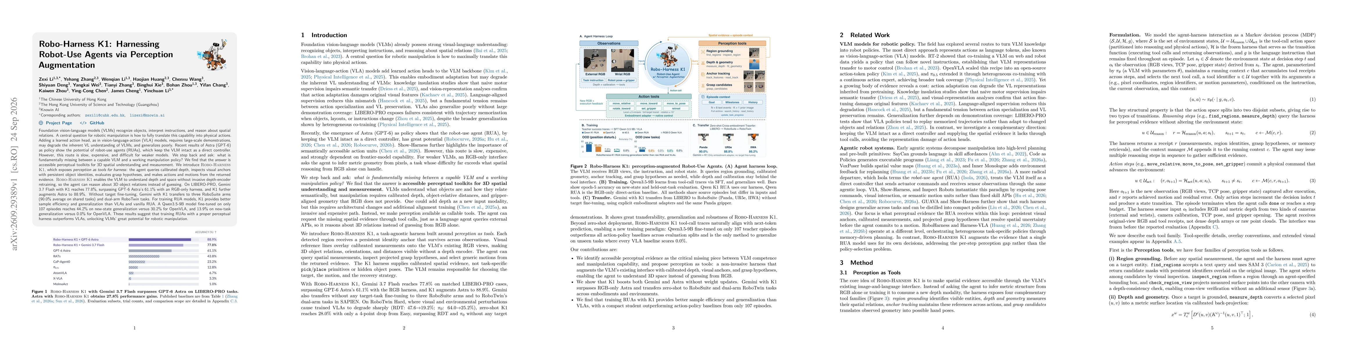 Thumbnail for Robo-Harness K1: Harnessing Robot-Use Agents via Perception Augmentation
