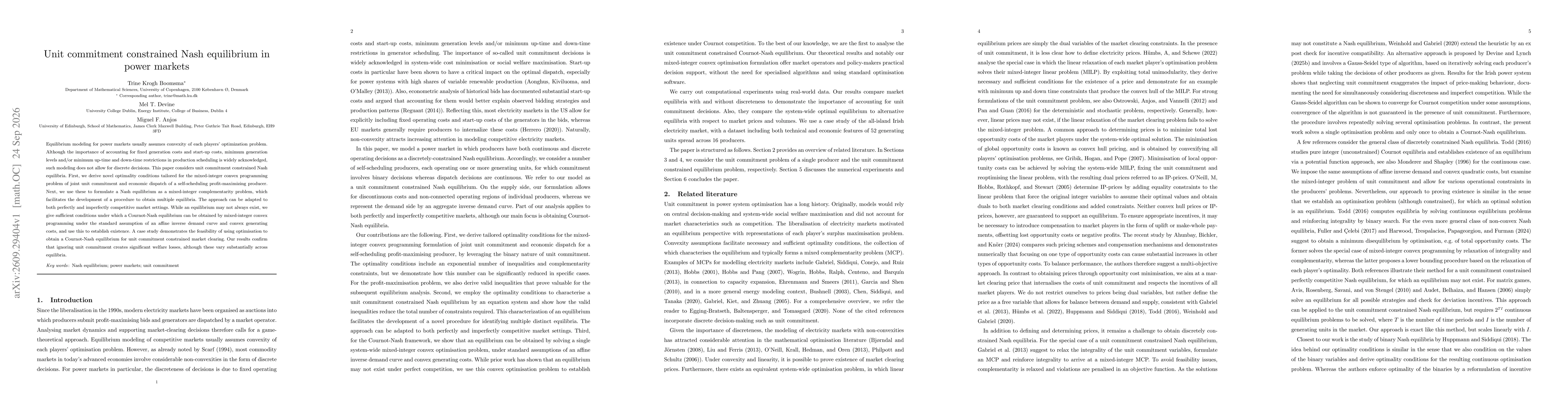 Thumbnail for Unit commitment constrained Nash equilibrium in power markets