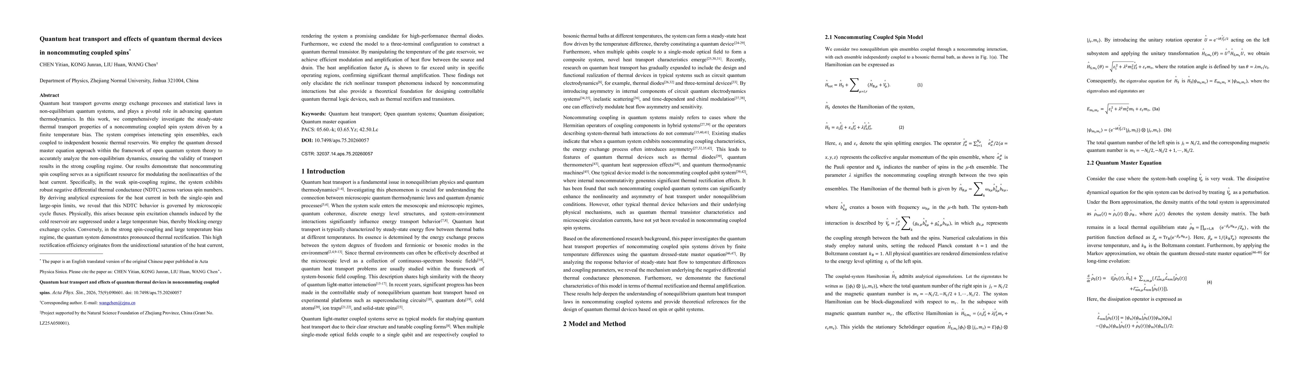 Thumbnail for Quantum heat transport and effects of quantum thermal devices in noncommuting coupled spins