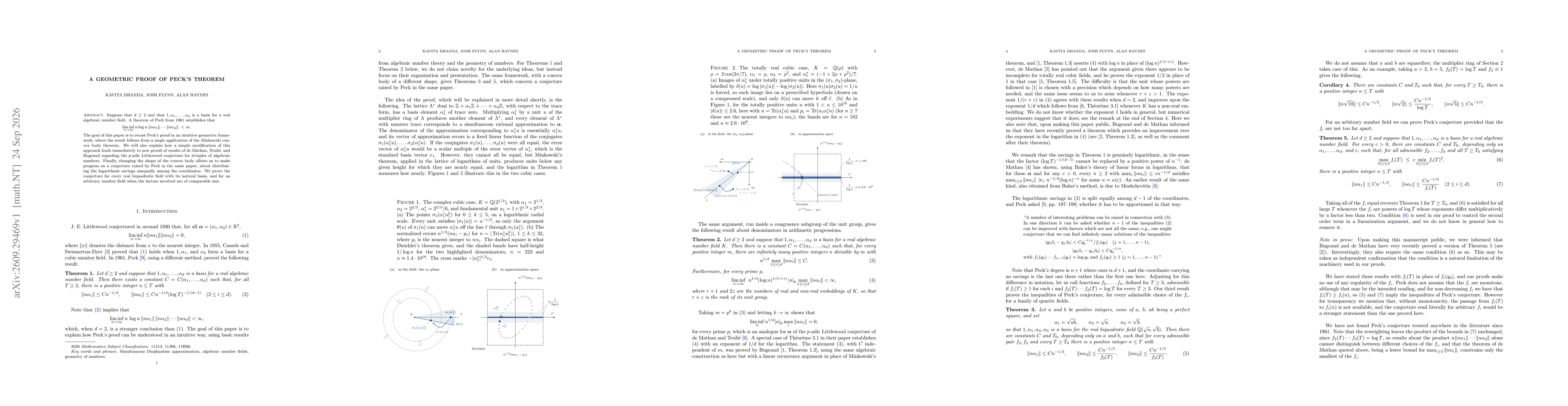 Thumbnail for A geometric proof of Peck's theorem