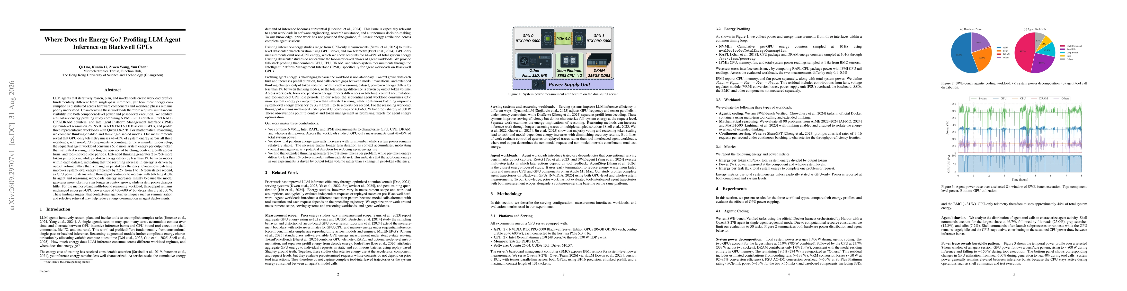 Thumbnail for Where Does the Energy Go? Profiling LLM Agent Inference on Blackwell GPUs