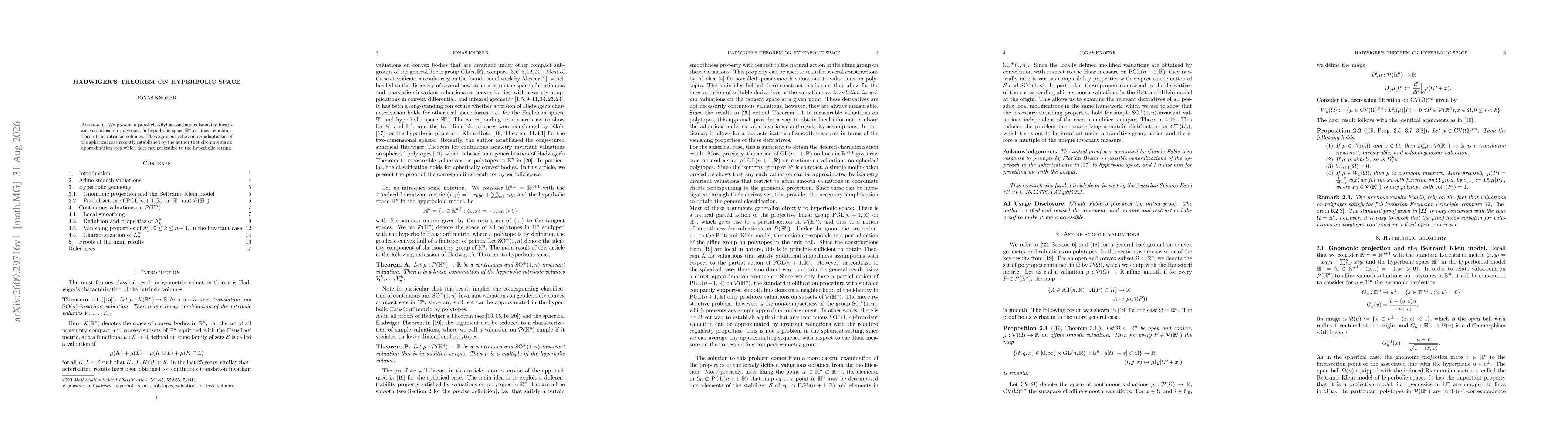 Thumbnail for Hadwiger's Theorem on hyperbolic space