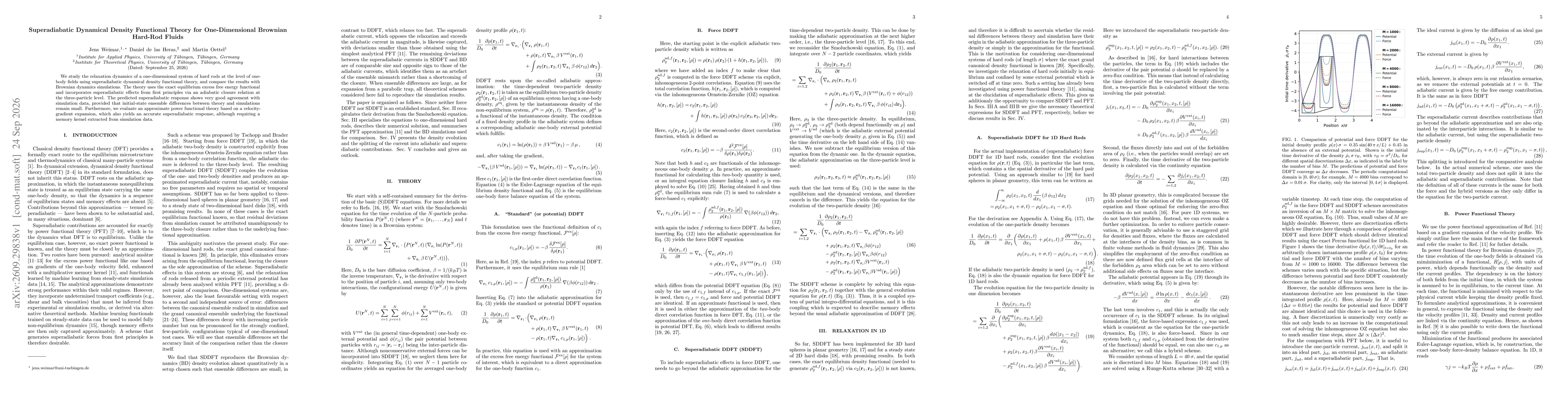 Thumbnail for Superadiabatic Dynamical Density Functional Theory for One-Dimensional Brownian Hard-Rod Fluids