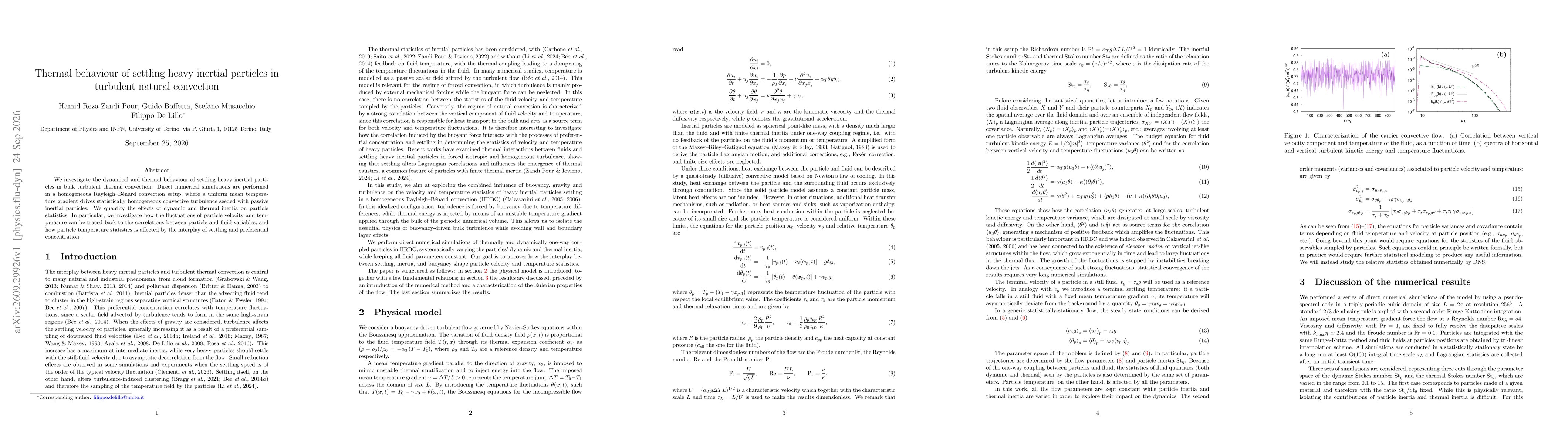 Thumbnail for Thermal behaviour of settling heavy inertial particles in turbulent natural convection