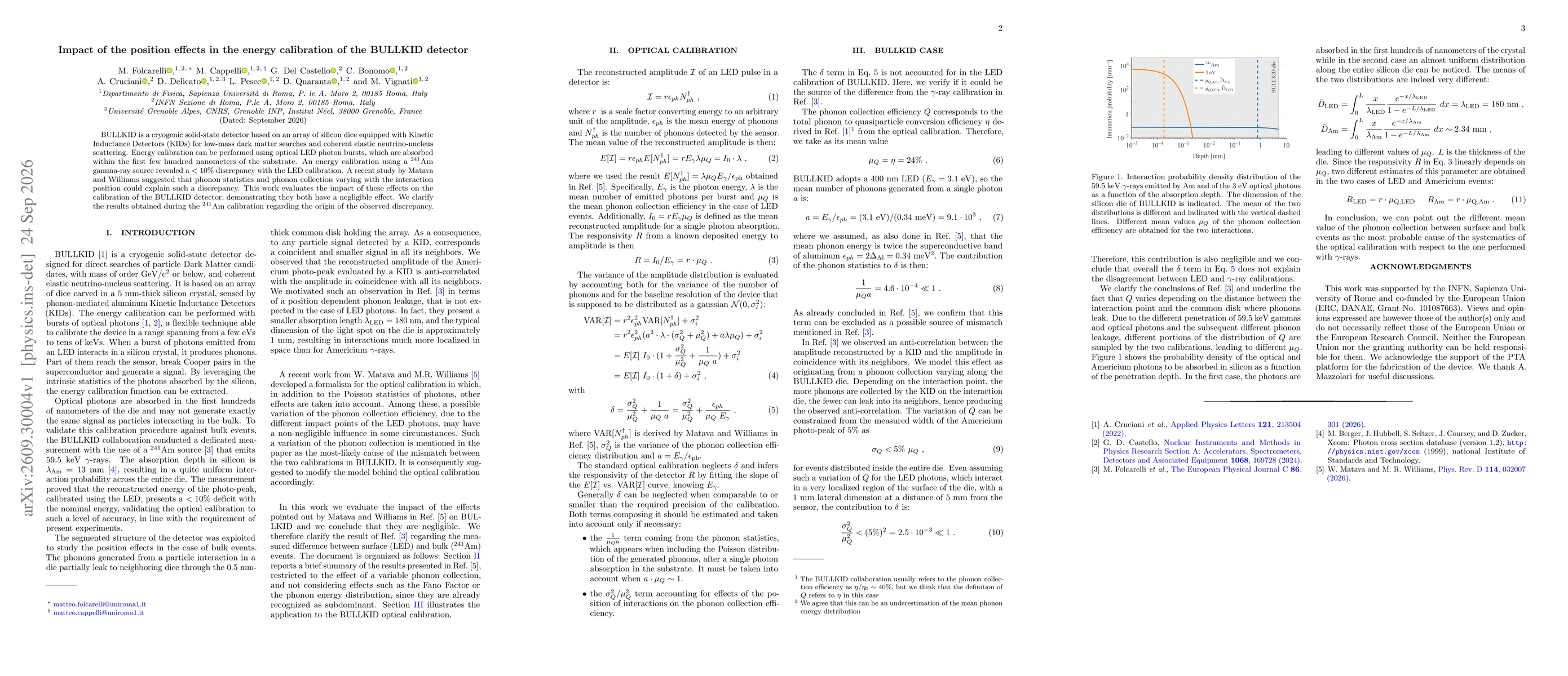Thumbnail for Impact of the position effects in the energy calibration of the BULLKID detector