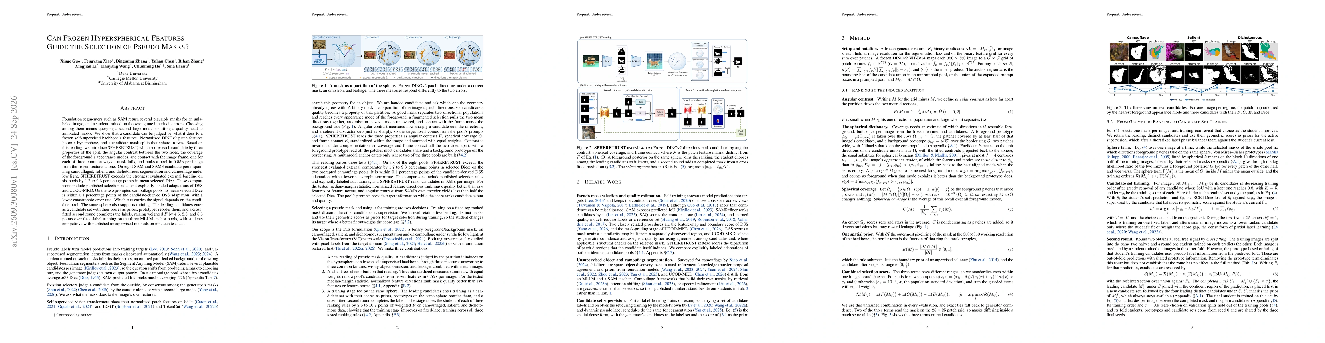 Thumbnail for Can Frozen Hyperspherical Features Guide the Selection of Pseudo Masks?