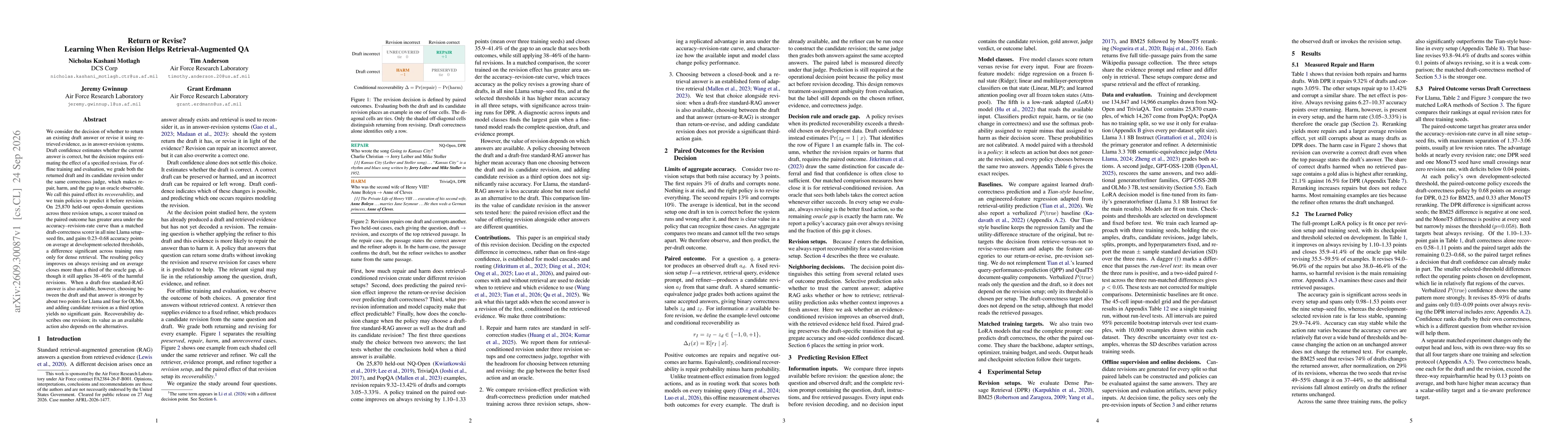 Thumbnail for Return or Revise? Learning When Revision Helps Retrieval-Augmented QA