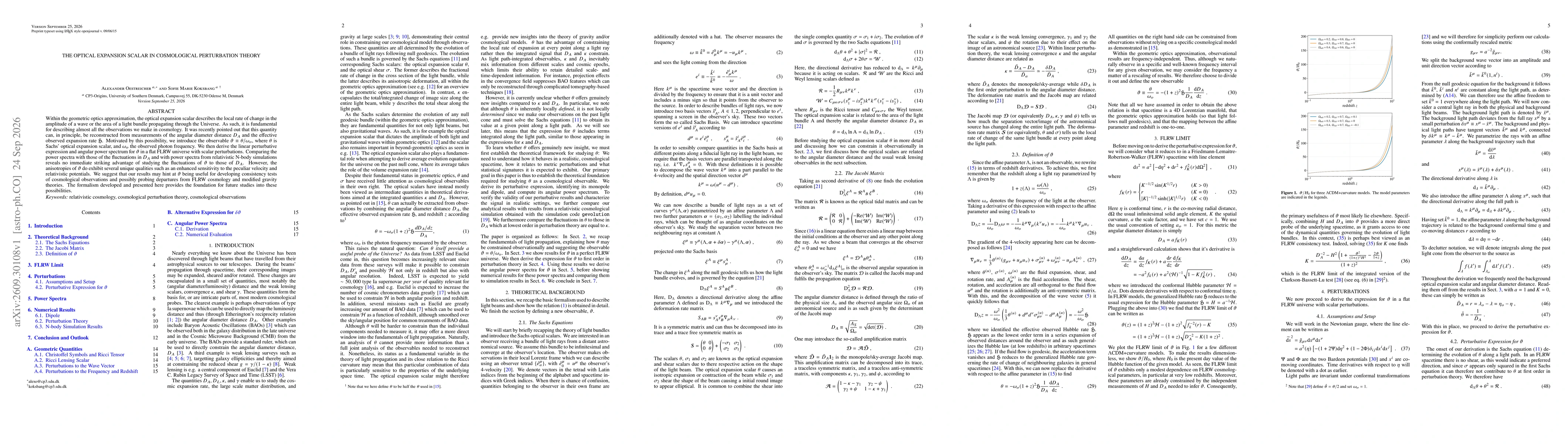 Thumbnail for The Optical Expansion Scalar in Cosmological Perturbation Theory
