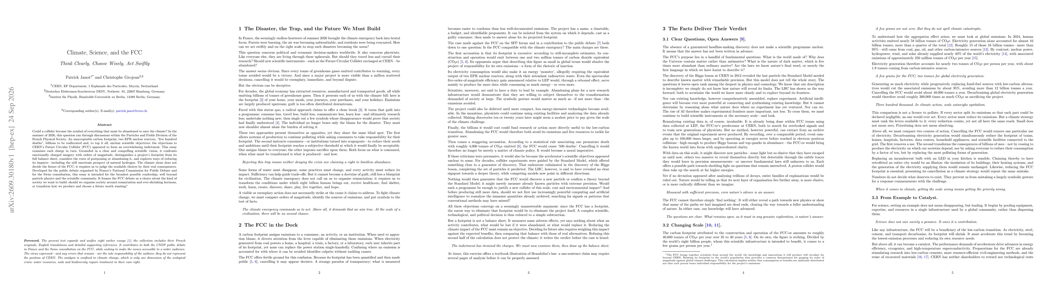 Thumbnail for Climate, Science, and the FCC: Think Clearly, Choose Wisely, Act Swiftly